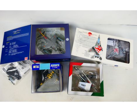 Hobby Master - Italeri - JC Wings - Armour Collection - Four boxed diecast military aircraft in various scales. Lot consists 