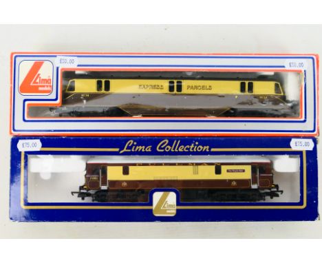 Lima - Two boxed Lima diesel railcars. Lot consists of Lima L205186 Class 73 Op.No. 73101 'The Royal Alex' in Pullman umber a