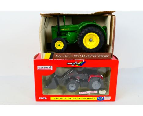 Britains - Ertl. Two boxed Britains / Ertl tractors appearing in Playworn to Excellent condition in Fair boxes. Lot to includ