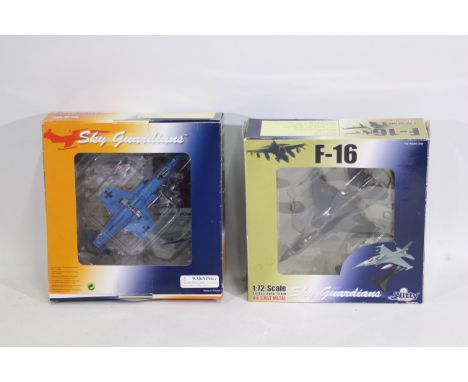 Witty Wings - Sky Guardians - Two boxed diecast 1:72 scale military aircraft from Sky Guardians. Lot consists of WTW72016001 