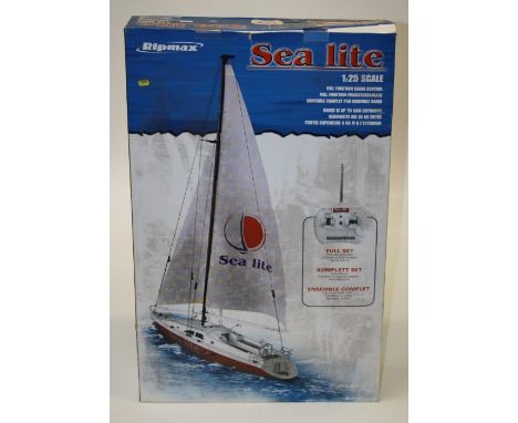 A Rip Max 1/25th scale radio controlled model yacht in box