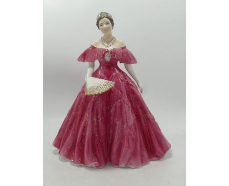 Royal Worcester For Compton Woodhouse Limited Edition Figure Queen Elizabeth The Queen Mother: 