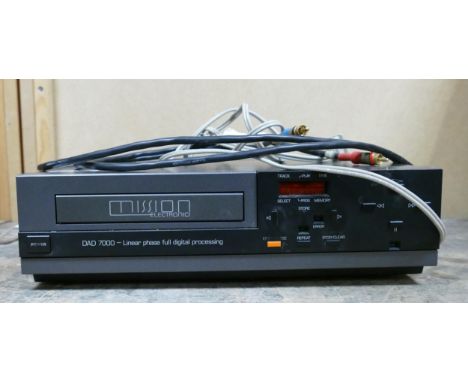 Mission DAD 7000 Linear Phase CD Player: 