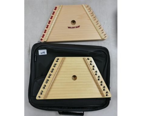 Two Cased Learner Melody Harp Strung Musical Instruments: 