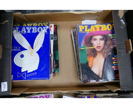 A collection of Vintage Playboy Glamour Magazines: 1985 &amp; 87, 19 copies 