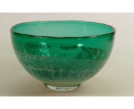 Large Caithness Glass Bowl: diameter 20cm 