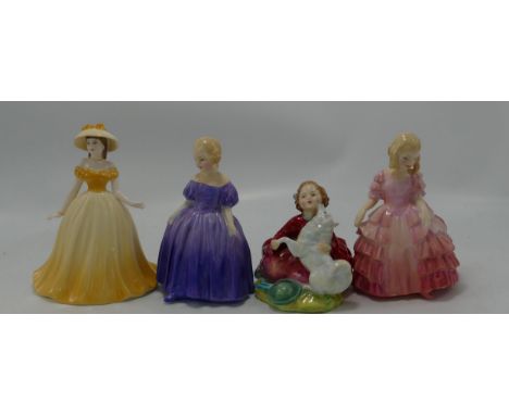 Royal Doulton Small Child Figures: Home Again, Marie &amp; Rose together with Coalport Similar Item(4) 