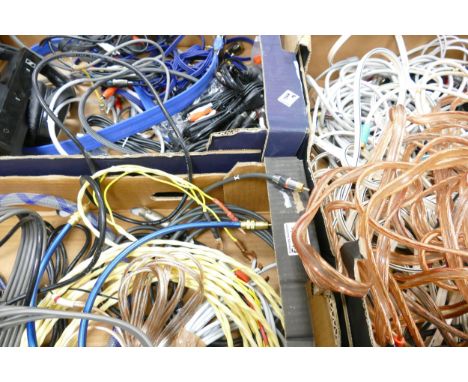 A large Collection of Quality Hi End Hifi Speaker Cable &amp; Interconnects: 3 large trays 