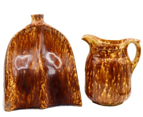 Glazed pitcher and vase. Pitcher Size: 7 x 6 in. Vase Size: 9 x 8 in. Please note that all sales are final. No refunds will b