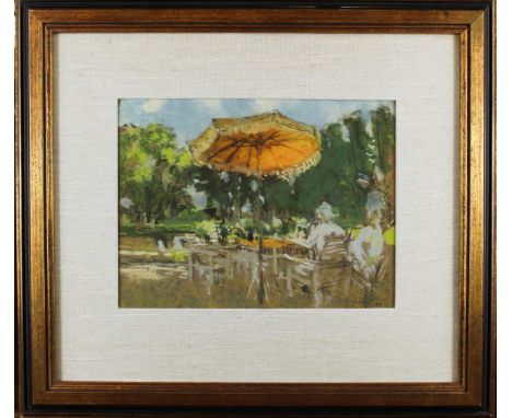 "LeParaso/Orange" - Color lithograph. From the Douze Pastels Portfolio, Paris 1966. From atelier Daniel Jacomet. Produced pos