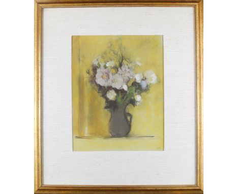 "Bouquet De Fleurs", color lithograph, from the Douze Pastels Portfolio, Paris 1966. Edouard Vuillard was a French painter, d
