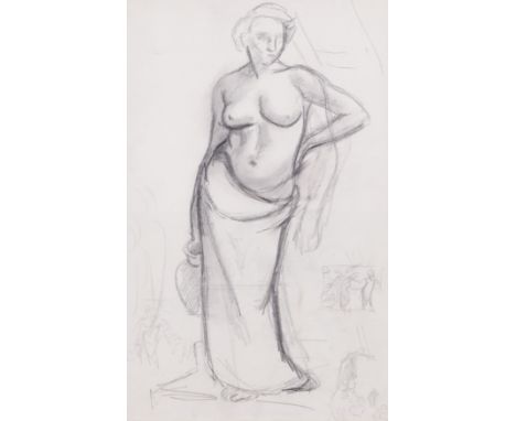 JEAN HIPPOLYTE MARCHAND (FRENCH, 1883-1940) (5)Study of a semi-nude water carrier
pencil on paper
40 x 25cm
together with Fig