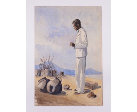 MARGARET METCALFE (BRITISH, 1877-1972) (3)'What will your wealth profit you, if you return to find your home destroyed', Stud