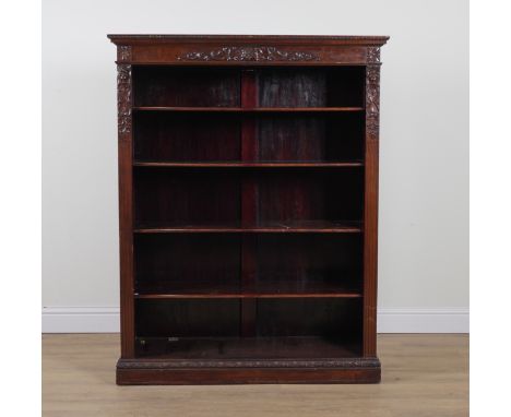 A VICTORIAN MAHOGANY FLOORSTANDING OPEN BOOKCASE126cm wide; 38cm deep; 160cm highCondition report; I can’t see any obvious da