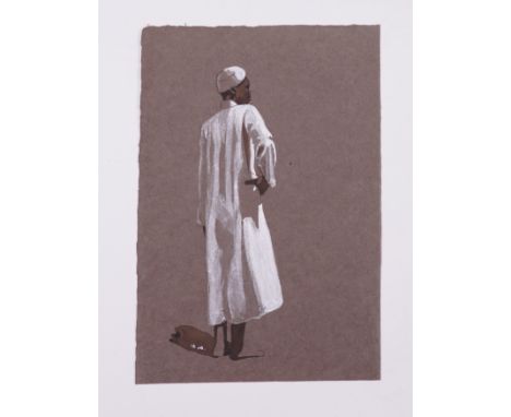 MARGARET METCALFE (BRITISH, 1877-1972) (4)Portrait of a boy wearing a white tunic and cap
signed with initials 'M. M.' (lower