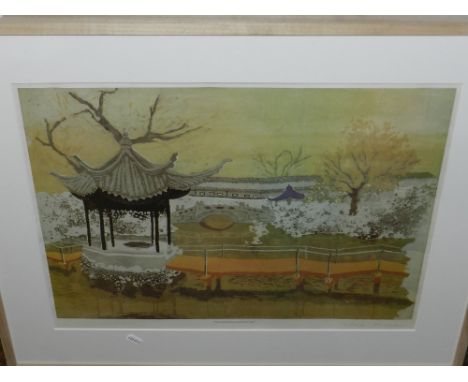 Patrick Proctor, Lion Rocks Garden, lithograph, signed in pencil, signed in pencil, 41 x 53cm.