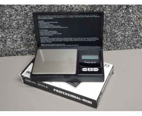 Brand new pocket sized professional jewellery scales, with original box by maker Digital scale