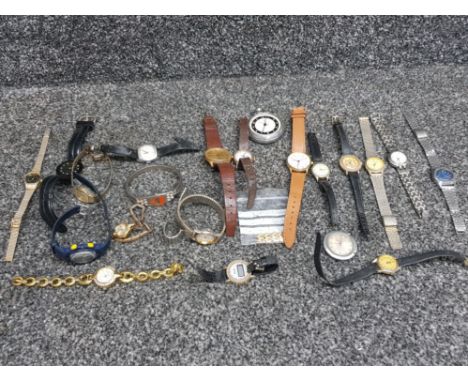 Ladies and gents wristwatches including Timex, Parmex, Citron etc.