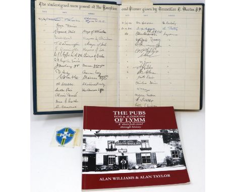 Lymm Hotel visitors book containing signature of the 1966 Brazil Squad, 1968 Australian cricket team, 1968 Estudiantes footba