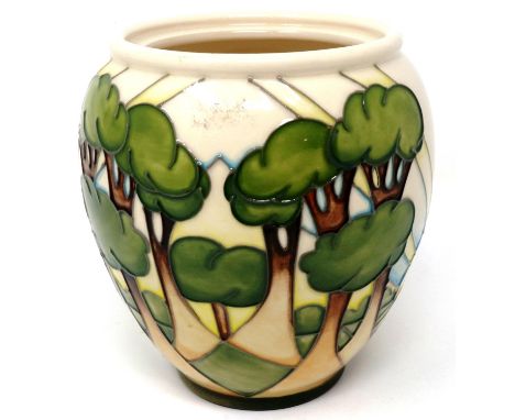 Moorcroft trial vase, seconds quality, H: 13 cm, no cracks or chips. P&amp;P Group 1 (£14+VAT for the first lot and £1+VAT fo