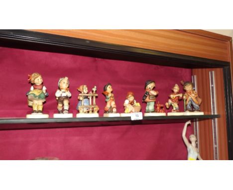 Eight Goebel figures