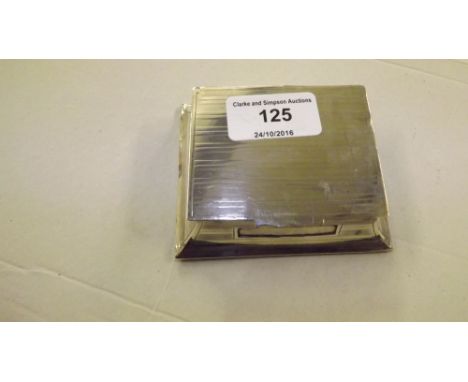 A silver engine turned box