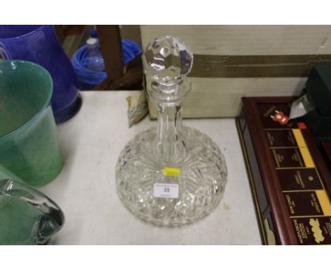 A Dornberger crystal glass decanter