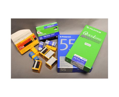 Film Stock, Including Kodak Ektachrome Professional Infrared EIR 135-36, 120 Ektachrome 100 plus, Ektacolor Pro Gold 160, Fuj