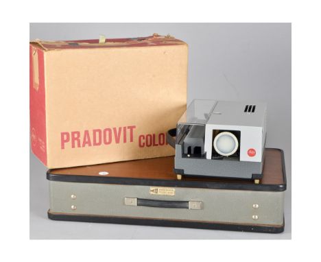 Leitz Pradovit Color Projector, together with a Karba Projection screen