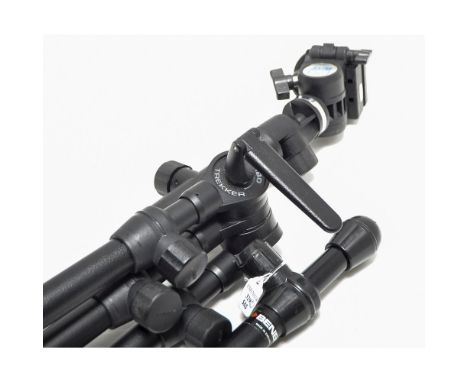 Benbo Tripod,  Trekker mk2 model in fabric carry case with a Jessops head and a Benbo Trekker Monopod