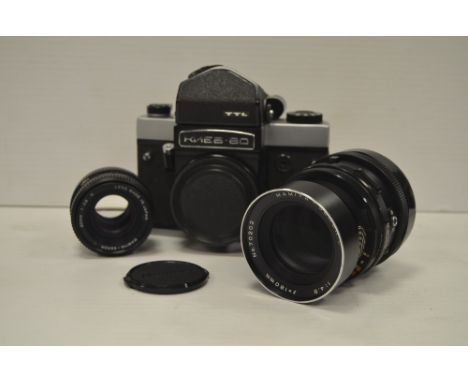 Mamiya Sekor C Lenses, RB67 180mm f/4.5, 645 80mm f/2.8 N lens together with a Kiev 60 TTL camera body