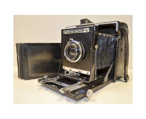 Graflex Speed Graphic Camera,  5 x 4 Symmar 135mm f/5.6 with a quantity of DDS