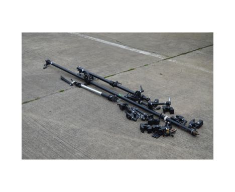 Manfrotto Studio Clamps and Lighting Stands, together with a Manfrotto monopod, a 180 degree boom arm and a wall mounted exte
