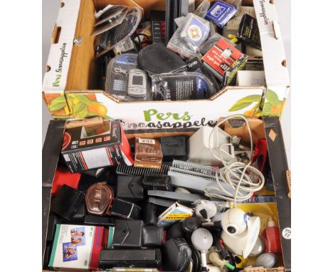 Two Trays of Camera Accessories, hoods, filters etc.