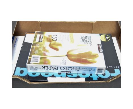 A Quantity of Inkjet Photographic Papers,  various sizes and finishes for the paper together with an unopened packet of Polar