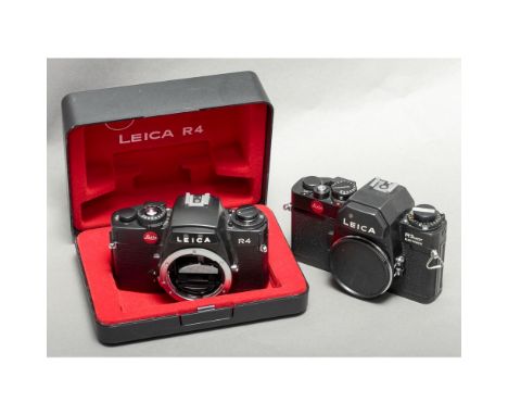 Leica R Bodies, R3 MOT Electronic body together with a R4 body, in maker's box