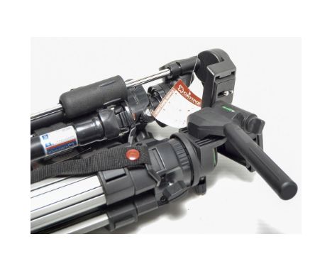 Giottos Tripods,  MTL 9361B tripod with a MH 5001 articulating head in fabric manufacturer's carry case together with one oth
