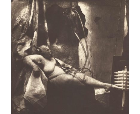 Artist: Joel-Peter Witkin (America, b.1939). Title: "Sanitarium". Medium: Original vintage photogravure. Date: Composed 1983.