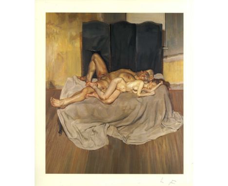 Artist: Lucian Freud (German/English, 1922-2011). Title: "And the Bridegroom". Medium: Color offset lithograph. Date: Compose