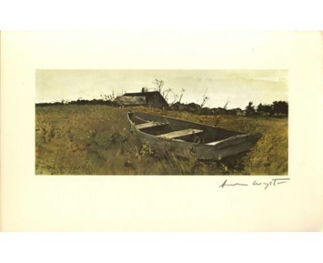 Artist: Andrew Wyeth (American, 1917-2009). Title: "Teel's Island". Medium: Color offset lithograph. Date: Composed 1954. Pri