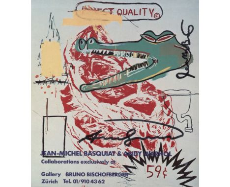 Artist: Jean-Michel Basquiat &amp; Andy Warhol (Americans, 20th Century). Title: "Painting No. 23 [announcement (handbill)]".