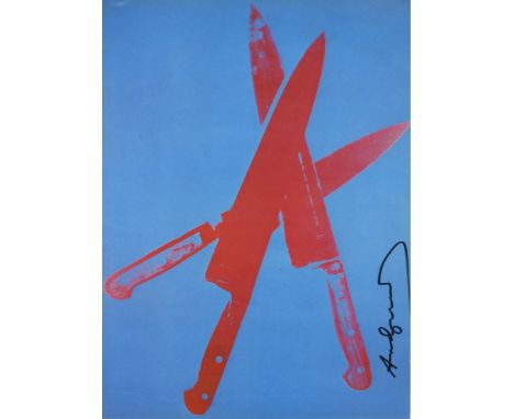 Artist: Andy Warhol (American, 1928 - 1987). Title: "Knives #08". Medium: Color offset lithograph. Date: Printed 1982. Dimens