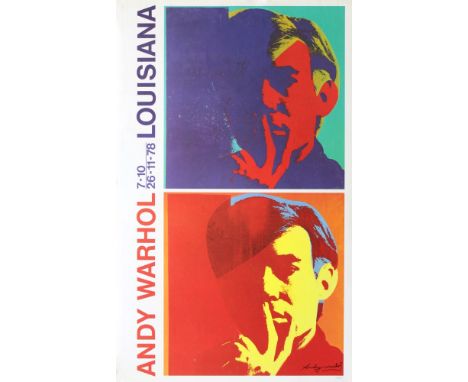 Artist: Andy Warhol (American, 1928 - 1987). Title: "Double Self-Portrait". Medium: Original color offset lithograph. Date: C