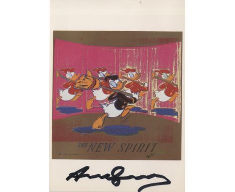 Artist: Andy Warhol (American, 1928 - 1987). Title: "The New Spirit (Donald Duck) [announcement]". Medium: Color offset litho