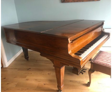 Steinway (c1904) A 6ft 2in 88-note 3 pedal Model A grand piano in a rosewood case on square tapered legs; together with a sto