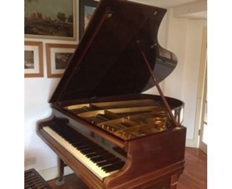 Bechstein (c1926)A 5ft 6in Model L grand piano in a Sheraton style mahogany case on dual square tapered legs; together with a