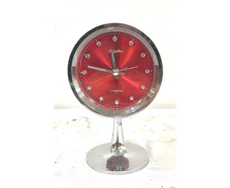Rhythm alarm 2 jewel desk clock, untested 