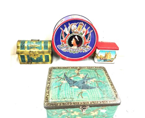 Selection of vintage and later advertising tins 