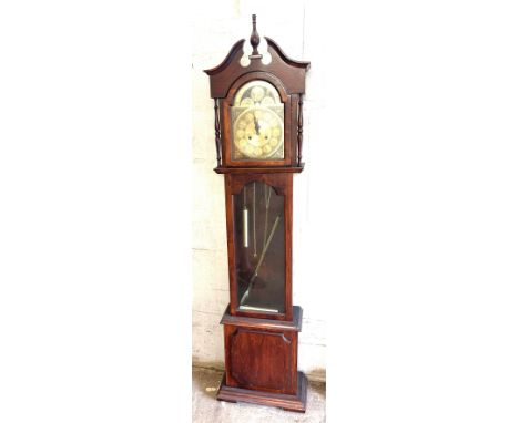 Vintage Lincold grand daughter clock with pendulum and weights 