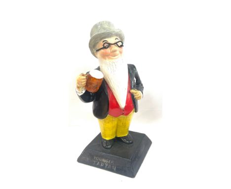 Vintage advertising Youngers keg beer plastic figure height approximately 9 inches tall 